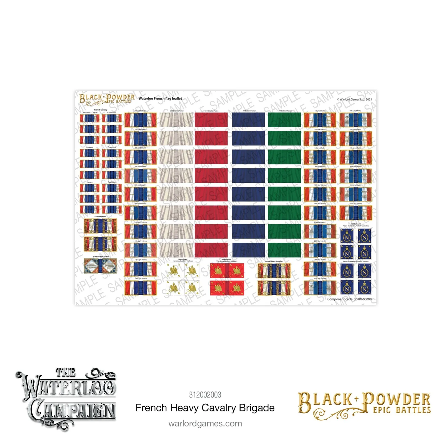 Black Powder Epic Battles Waterloo cavalerie lourde française coffret