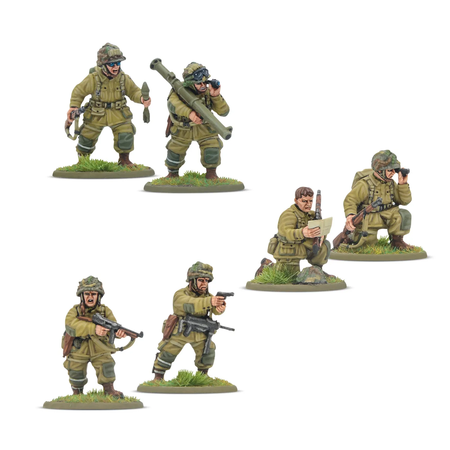 Bolt Action US Airborne (D-Day) Platoon figurines 30 plastique