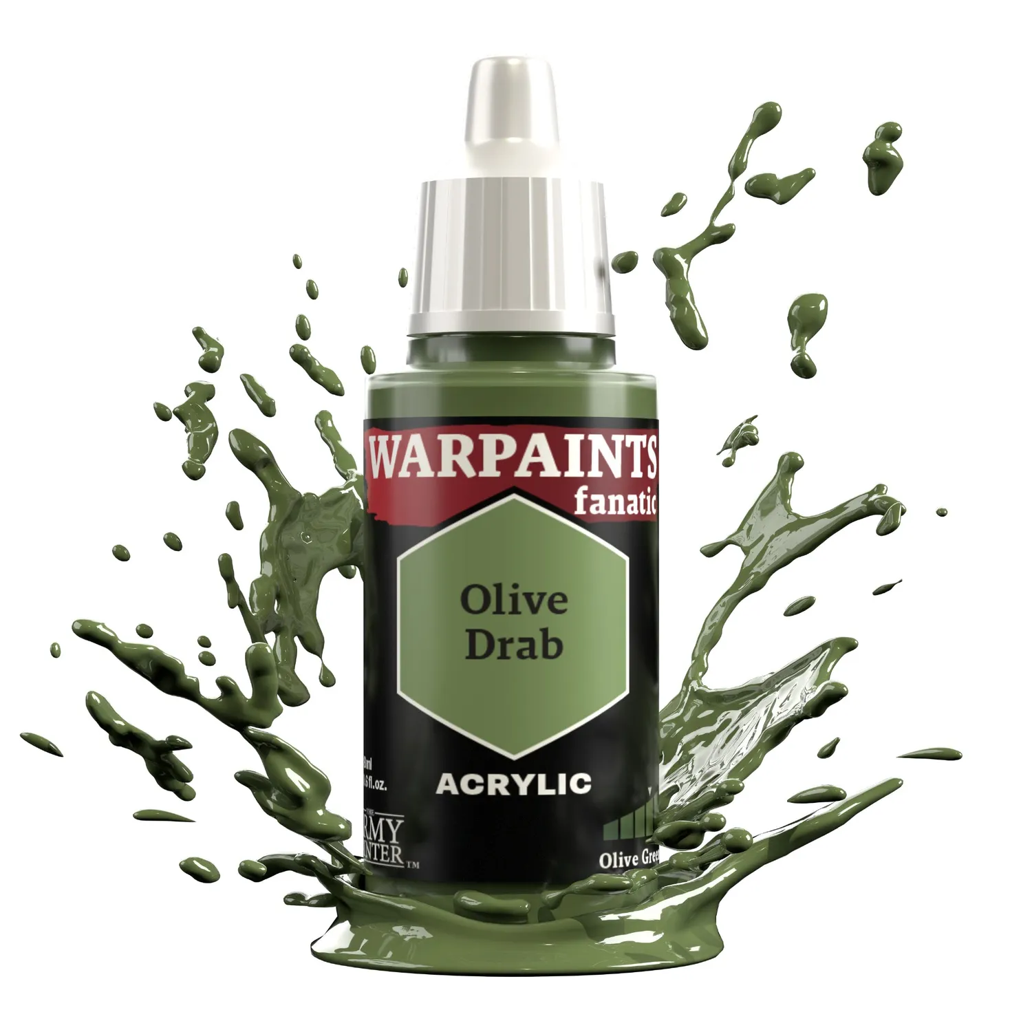 Army Painter Warpaints Fanatic Olive Drab peinture 18 ml vert olive
