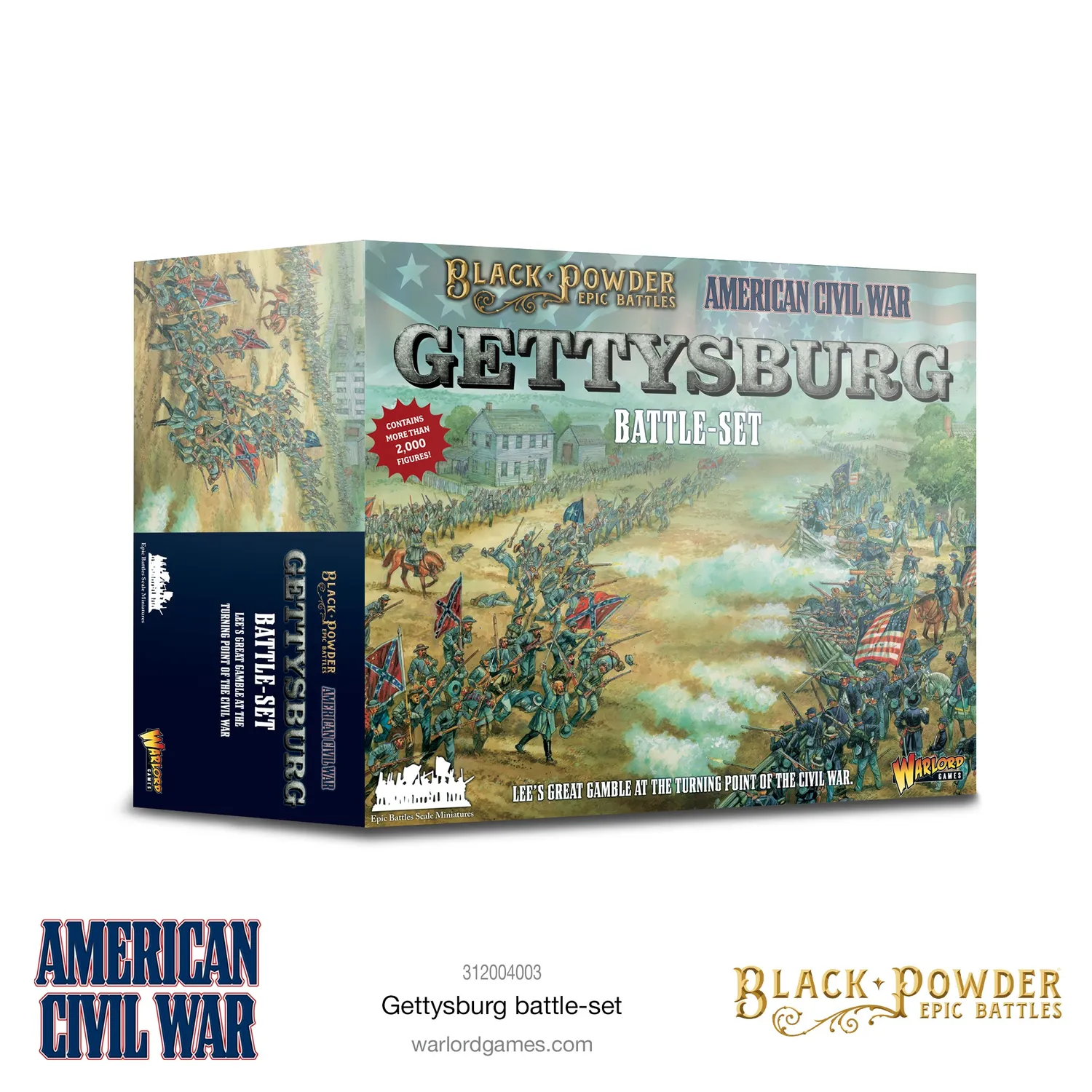 Bolt Action Black Powder Epic Battles Gettysburg Battle Set jeu de figurines