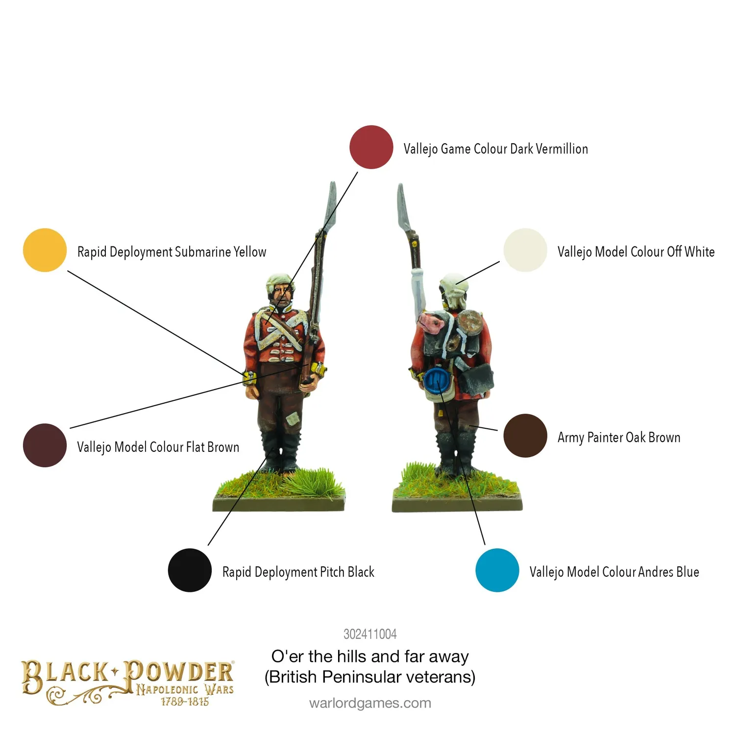 Warlord Games Black Powder O'er the Hills vétérans figurines
