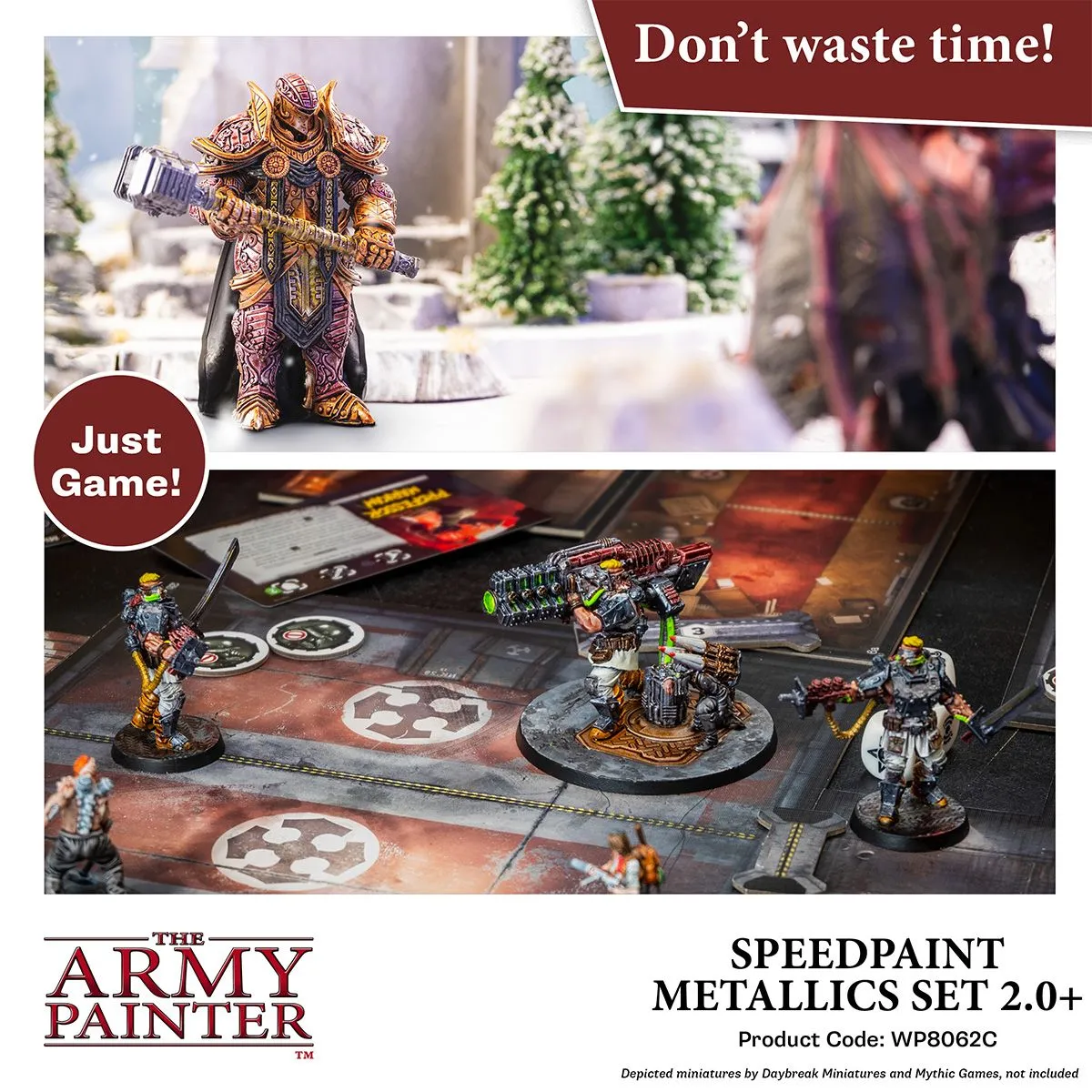 Army Painter Speedpaint 2.0 Metallics set 10 peintures + pinceau