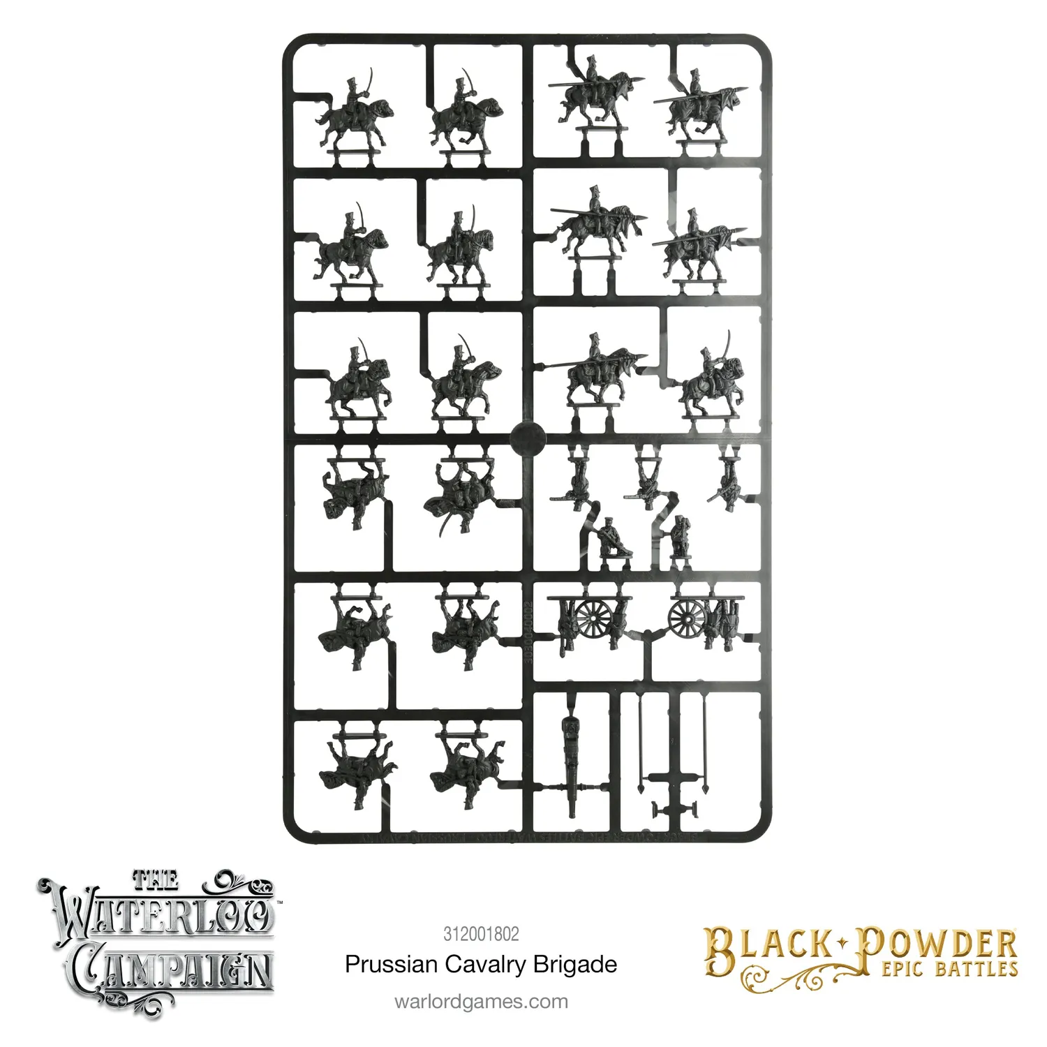 Bolt Action Black Powder Epic Battles Waterloo: Prussian Cavalry Brigade boîte plastique
