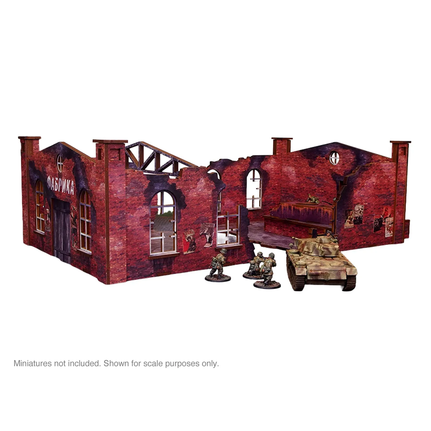Bolt Action WW2 Ostfront Stalingrad Factory Bundle bâtiment ruiné prépeint