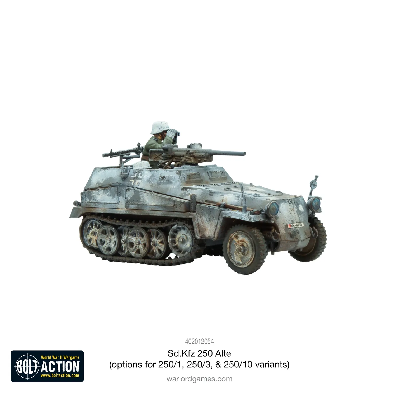 Bolt Action Sd.Kfz 250 Alte half-track plastique 3 versions