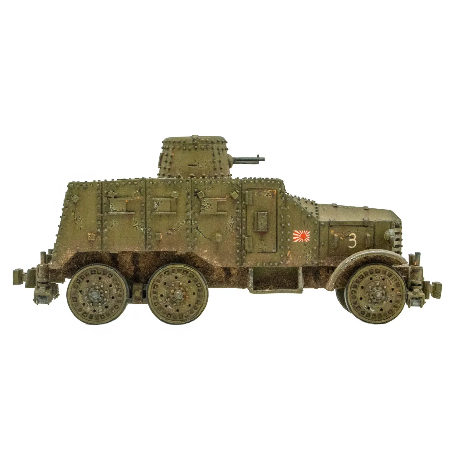 Bolt Action Type 91 So-Mo armoured car véhicule blindé résine métal