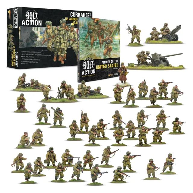 Bolt Action Currahee! US Airborne D-Day figurines armée complète