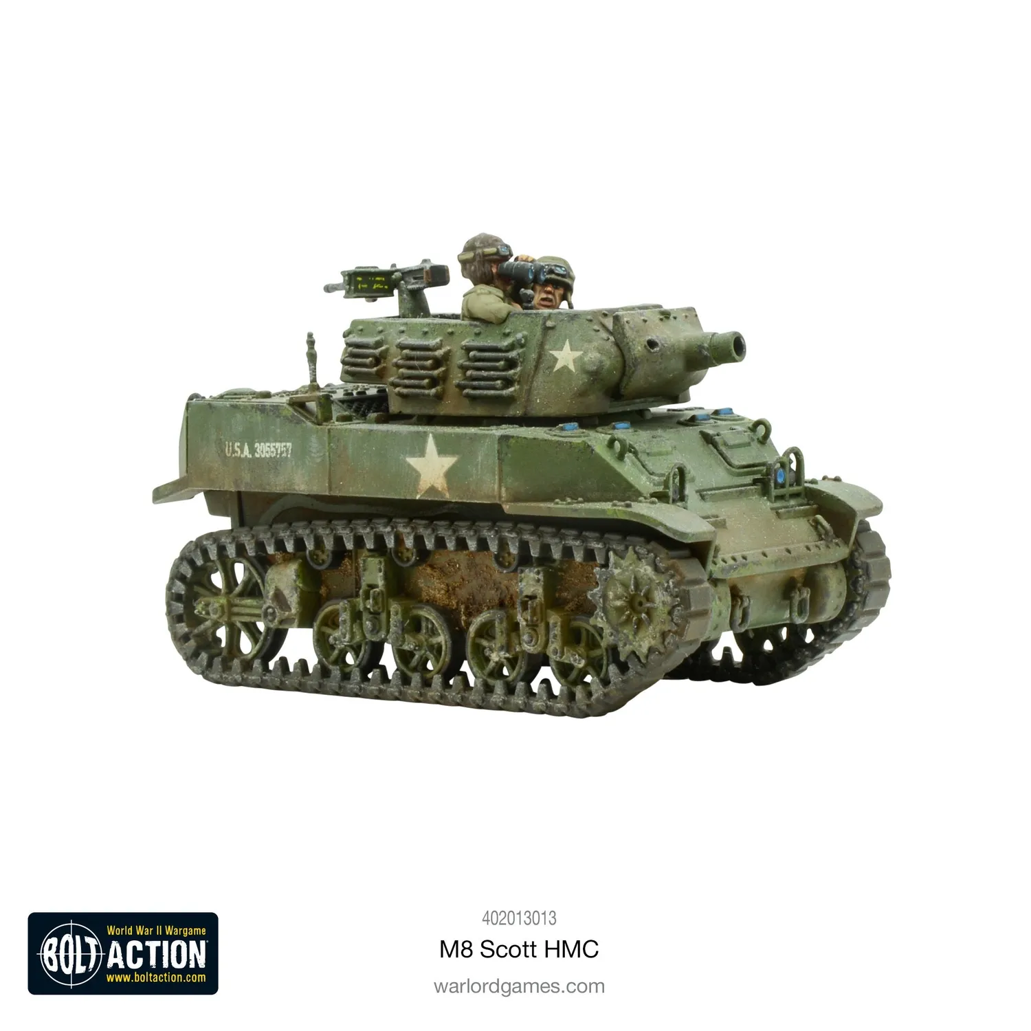 Bolt Action M8 Scott HMC char miniature 1/56 plastique