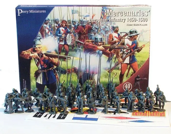 Perry Miniatures Wars of Roses Mercenaries Infantry boîte 40