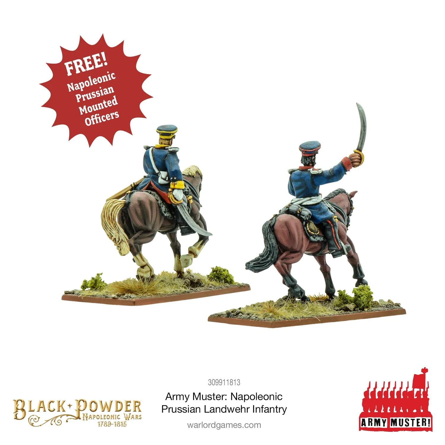 Bolt Action Army Muster Napoleonic Prussian Landwehr figurines
