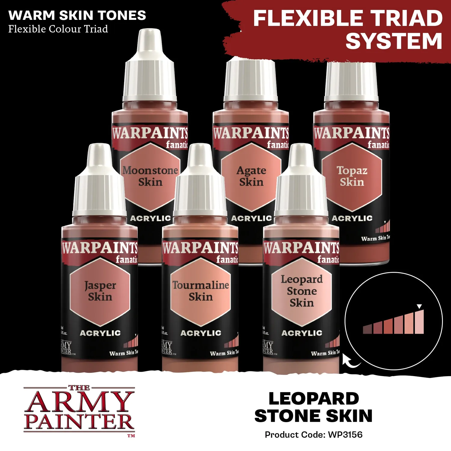 Army Painter Warpaints Fanatic Leopard Stone Skin peinture chair 18 ml