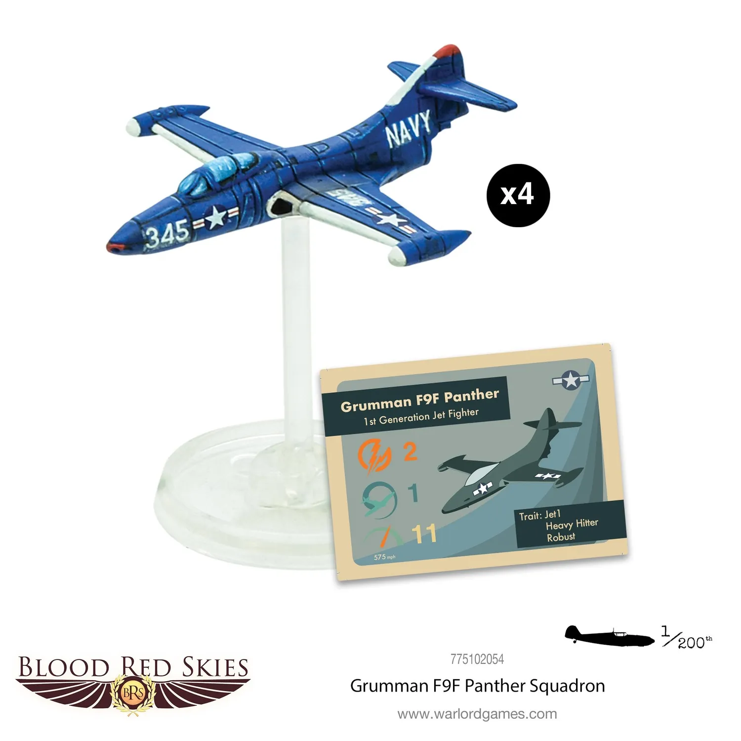 Bolt Action Blood Red Skies F9F Panther escadrille avions