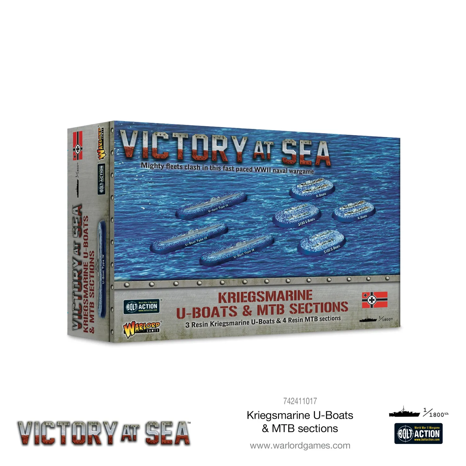 Bolt Action Victory at Sea Kriegsmarine U-Boats & MTB sections navires