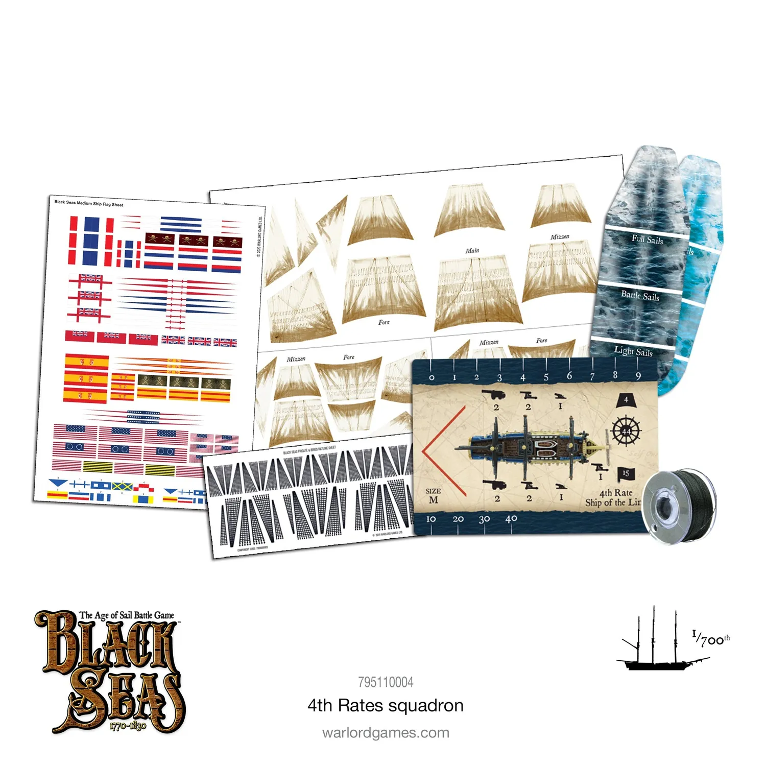 Warlord Games Black Seas 4th Rates Squadron maquettes bateaux