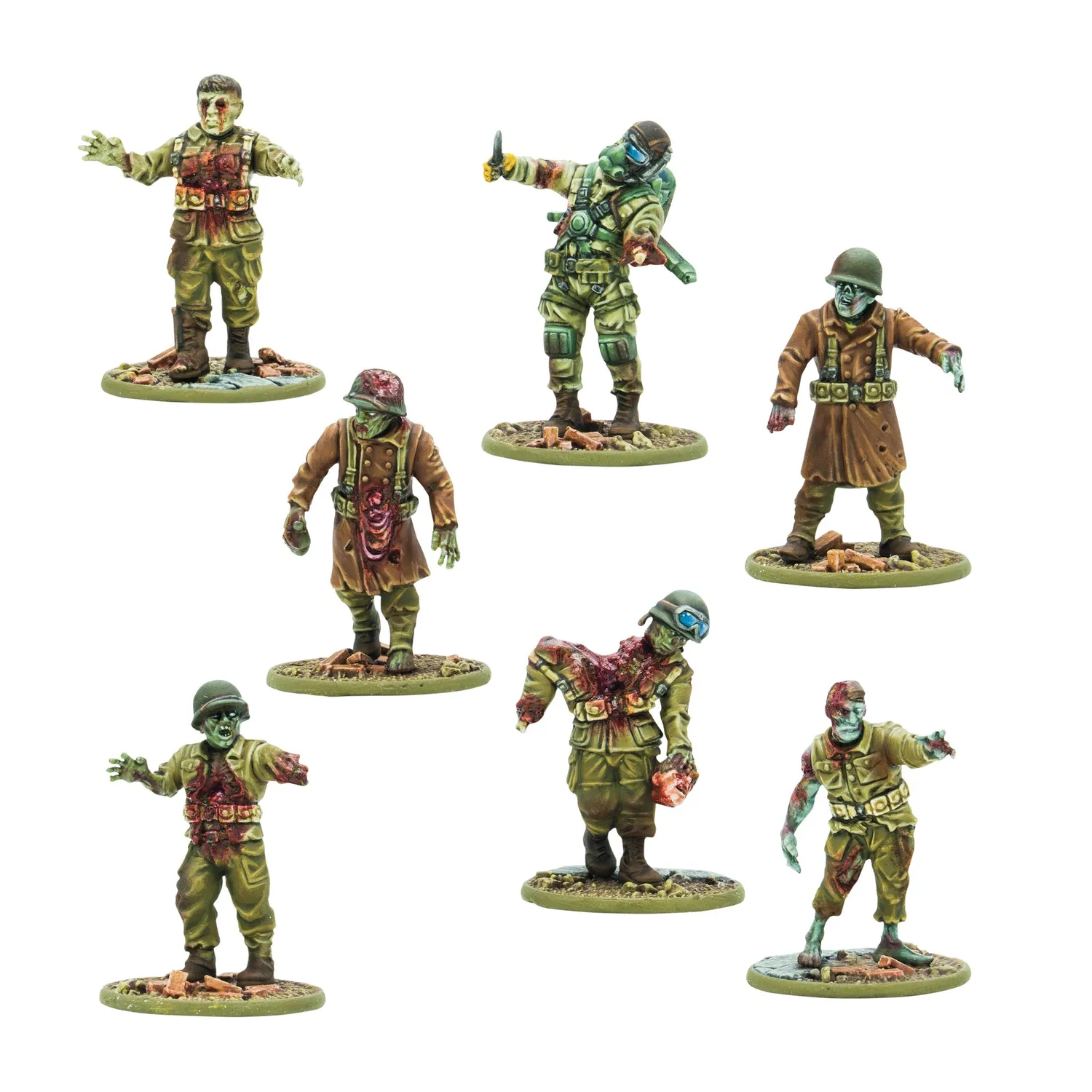 Bolt Action Konflikt 47 Totenkorps Horde figurines 30 plastique