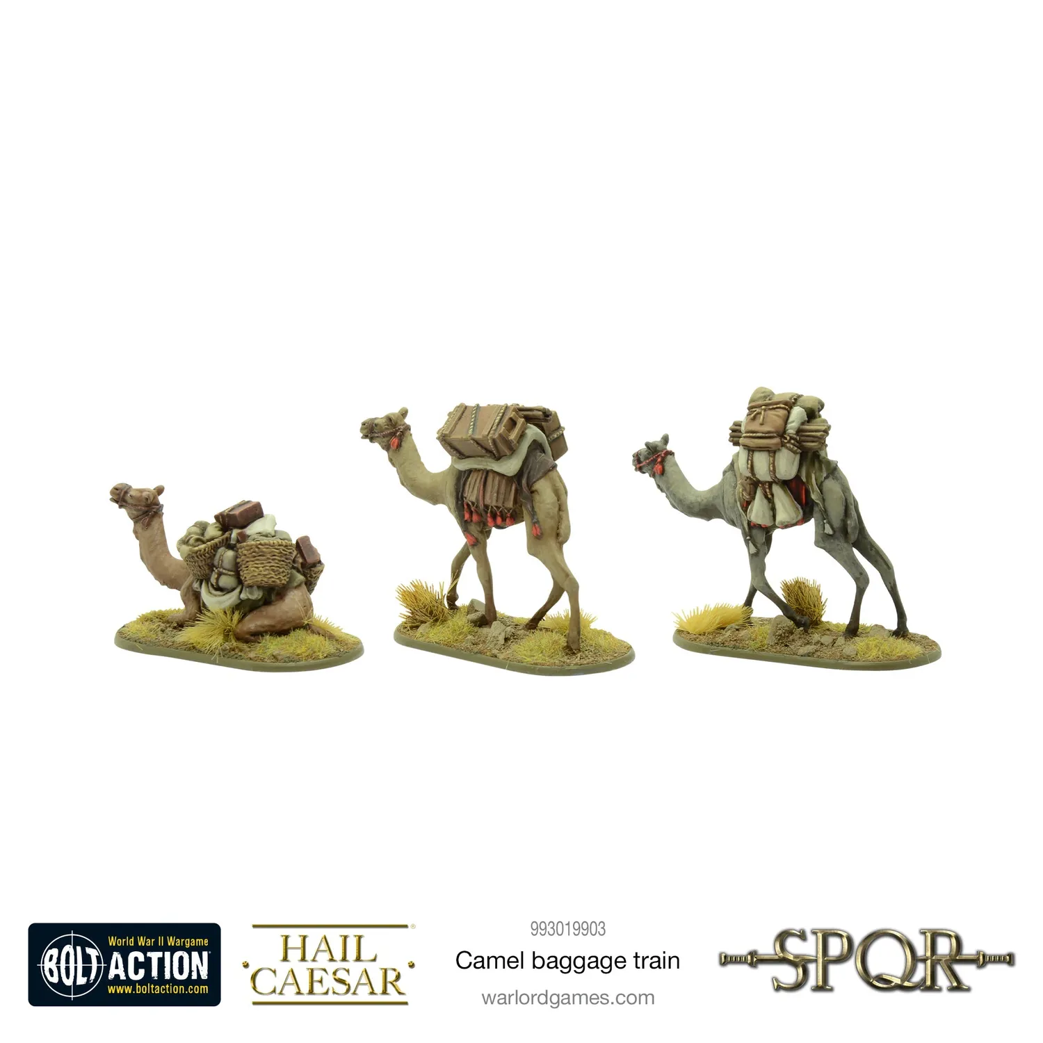 Bolt Action Camel baggage train lot 3 chameaux métal
