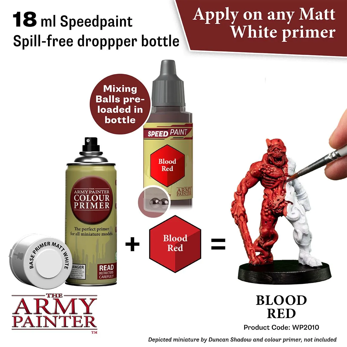 Army Painter Speedpaint Blood Red peinture rouge une couche