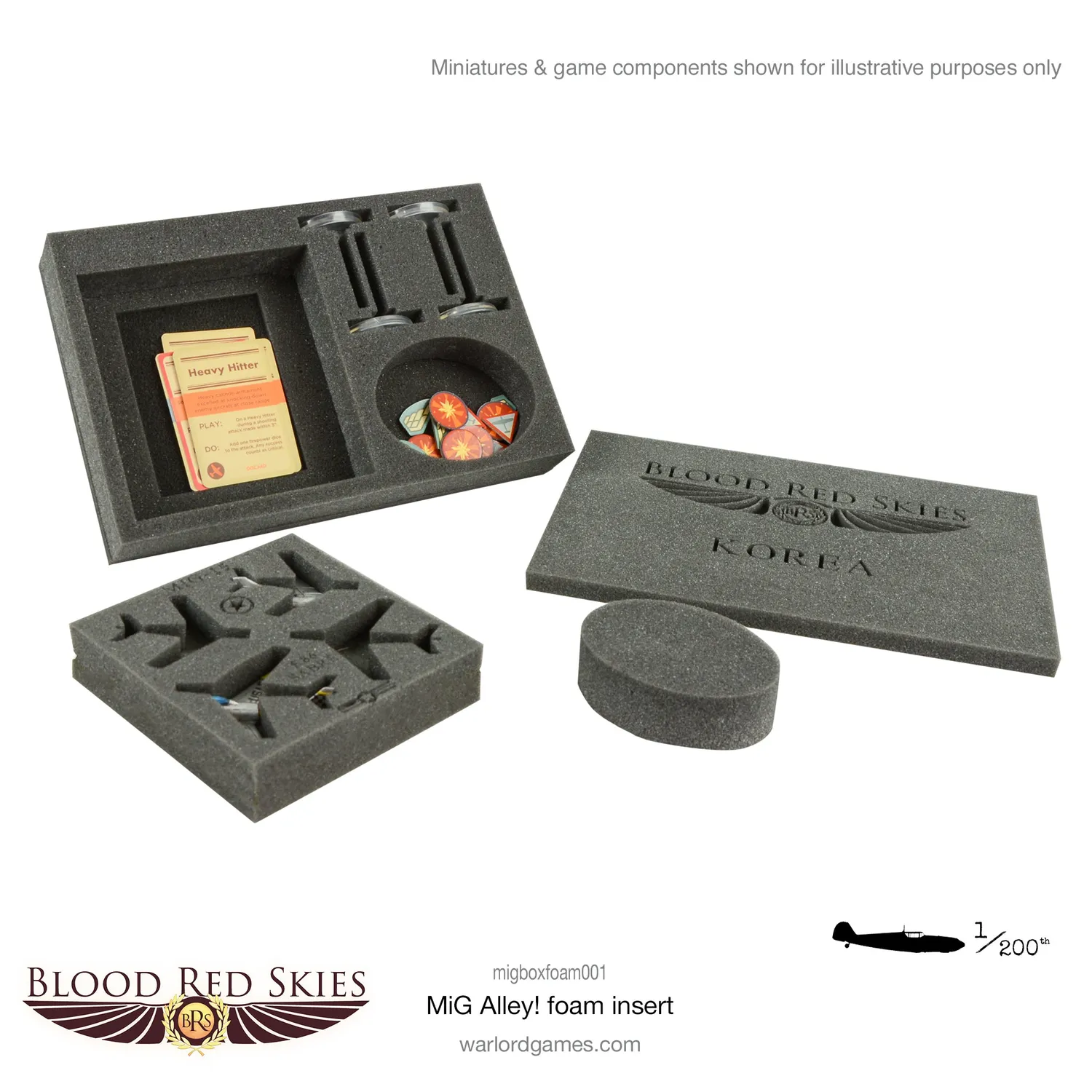 Blood Red Skies MiG Alley mousse de rangement insert