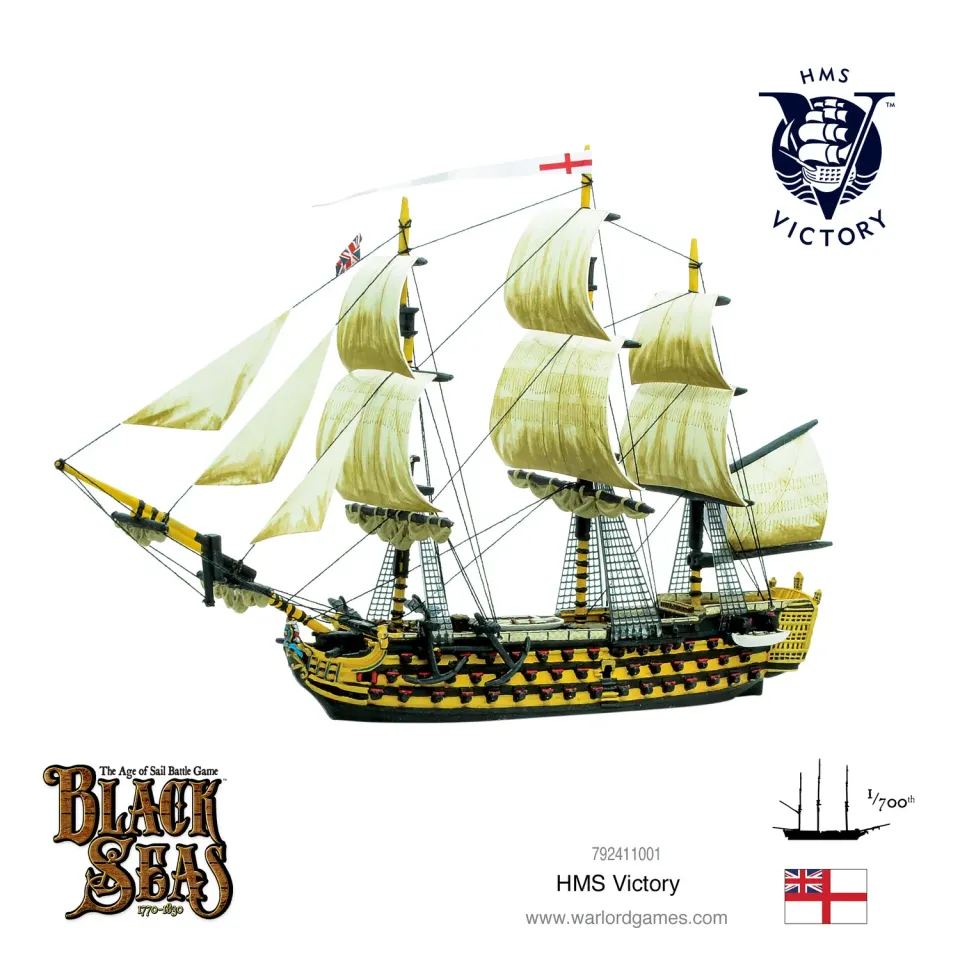 Bolt Action Black Seas HMS Victory maquette navale résine métal