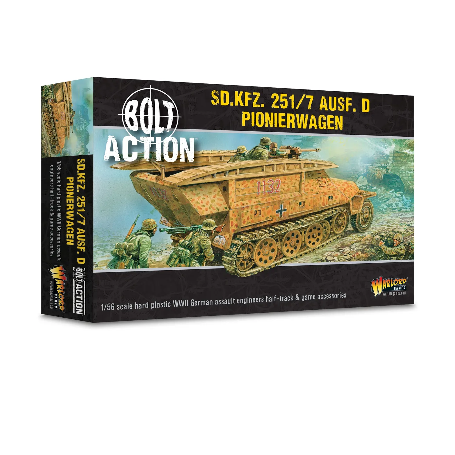 Bolt Action Sd.Kfz 251/7 D Pionierwagen véhicule plastique génie