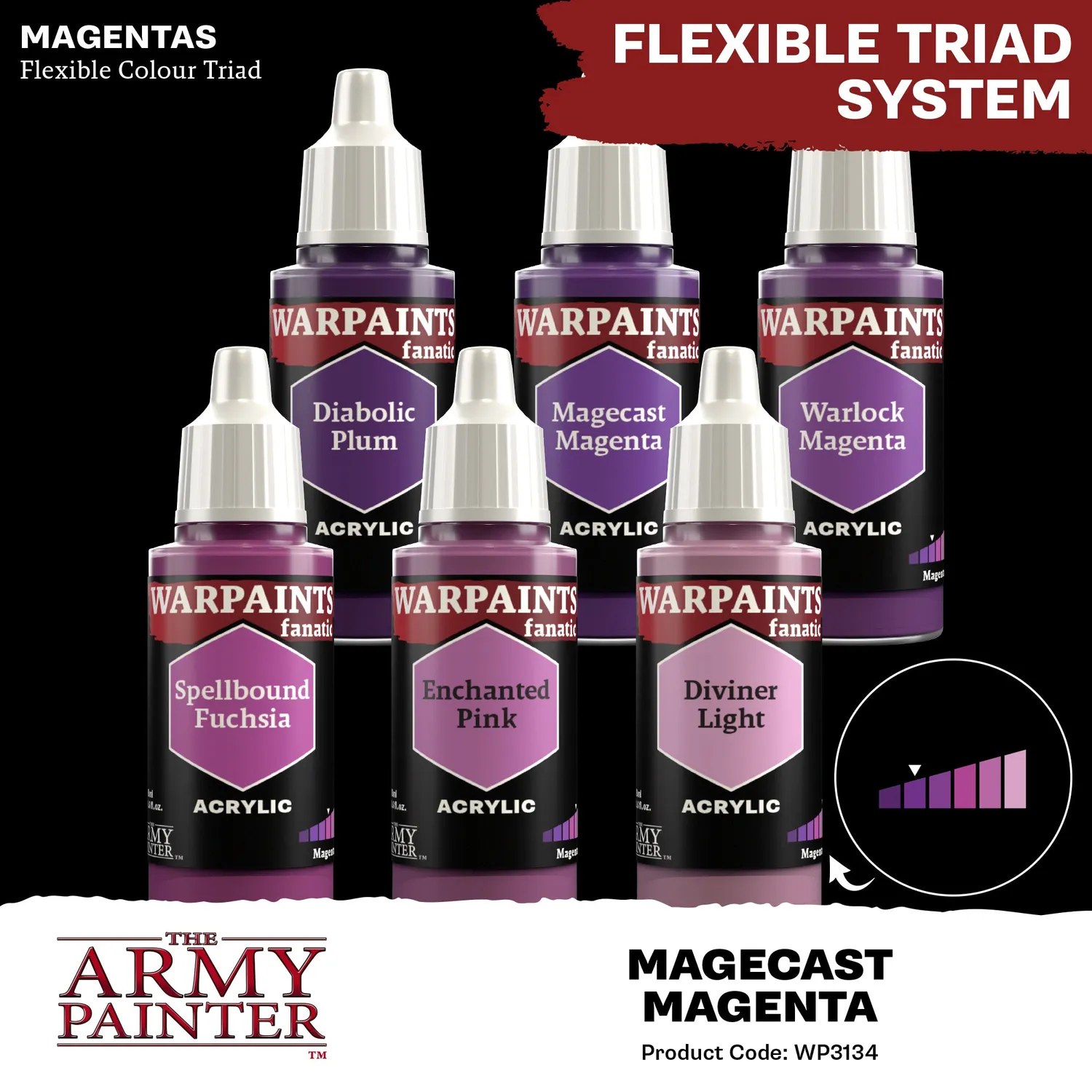 Army Painter Warpaints Fanatic Magecast Magenta peinture 18ml
