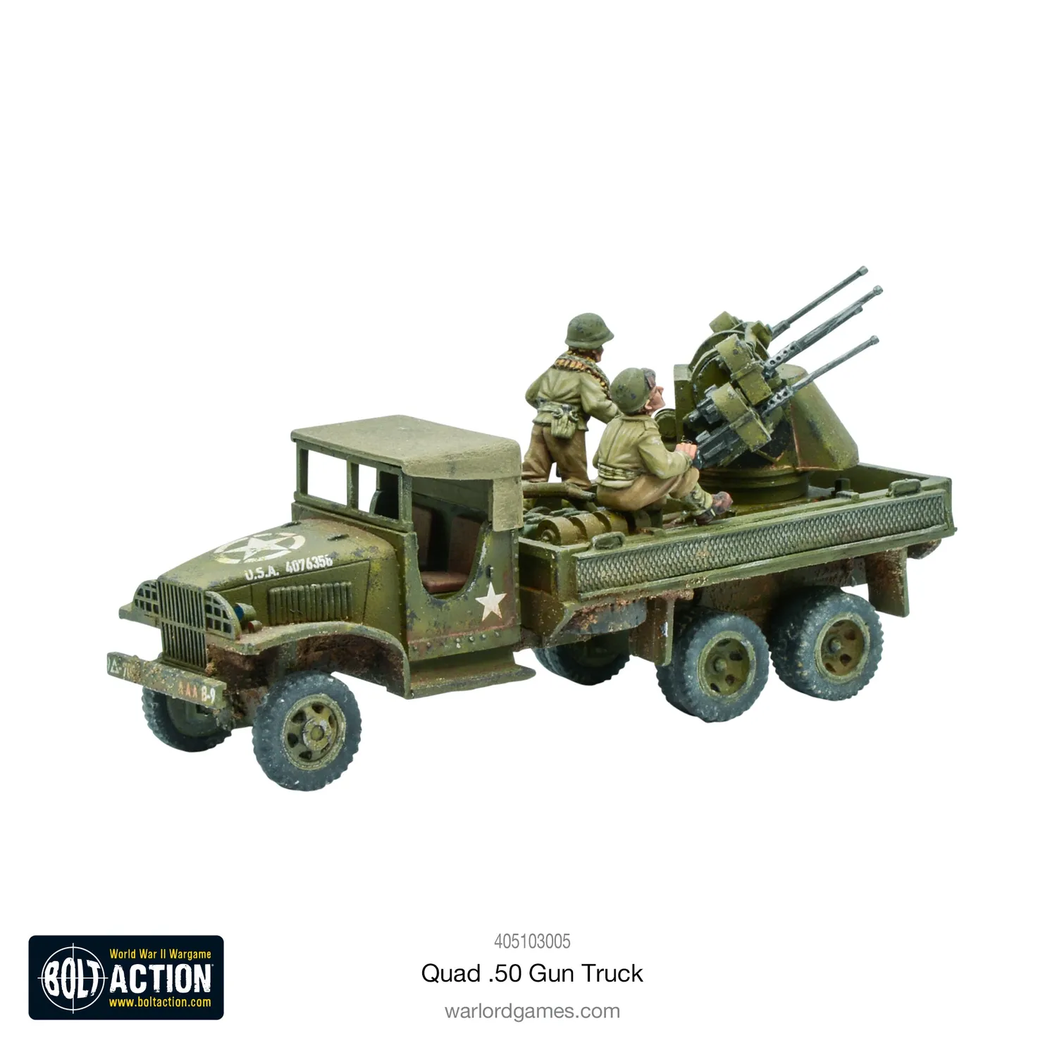 Bolt Action Quad 50 Gun Truck véhicule antiaérien US