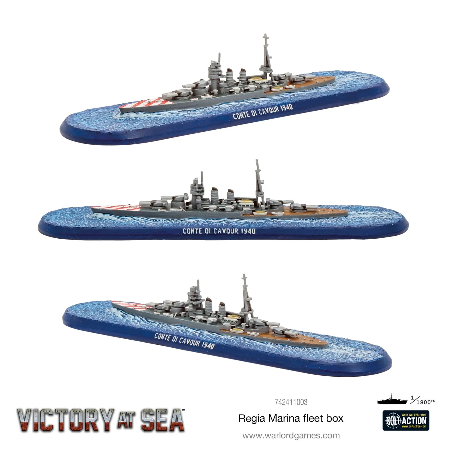 Bolt Action Victory at Sea Regia Marina coffret flotte