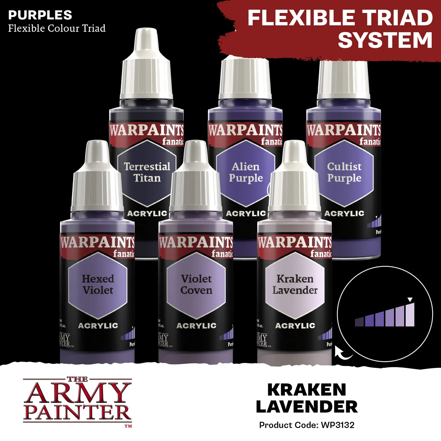 Army Painter Warpaints Fanatic Kraken Lavender peinture 18 ml violet