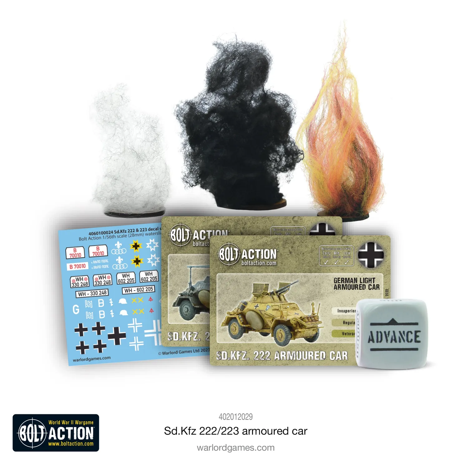 Bolt Action Sd.Kfz 222/223 voiture blindée plastique
