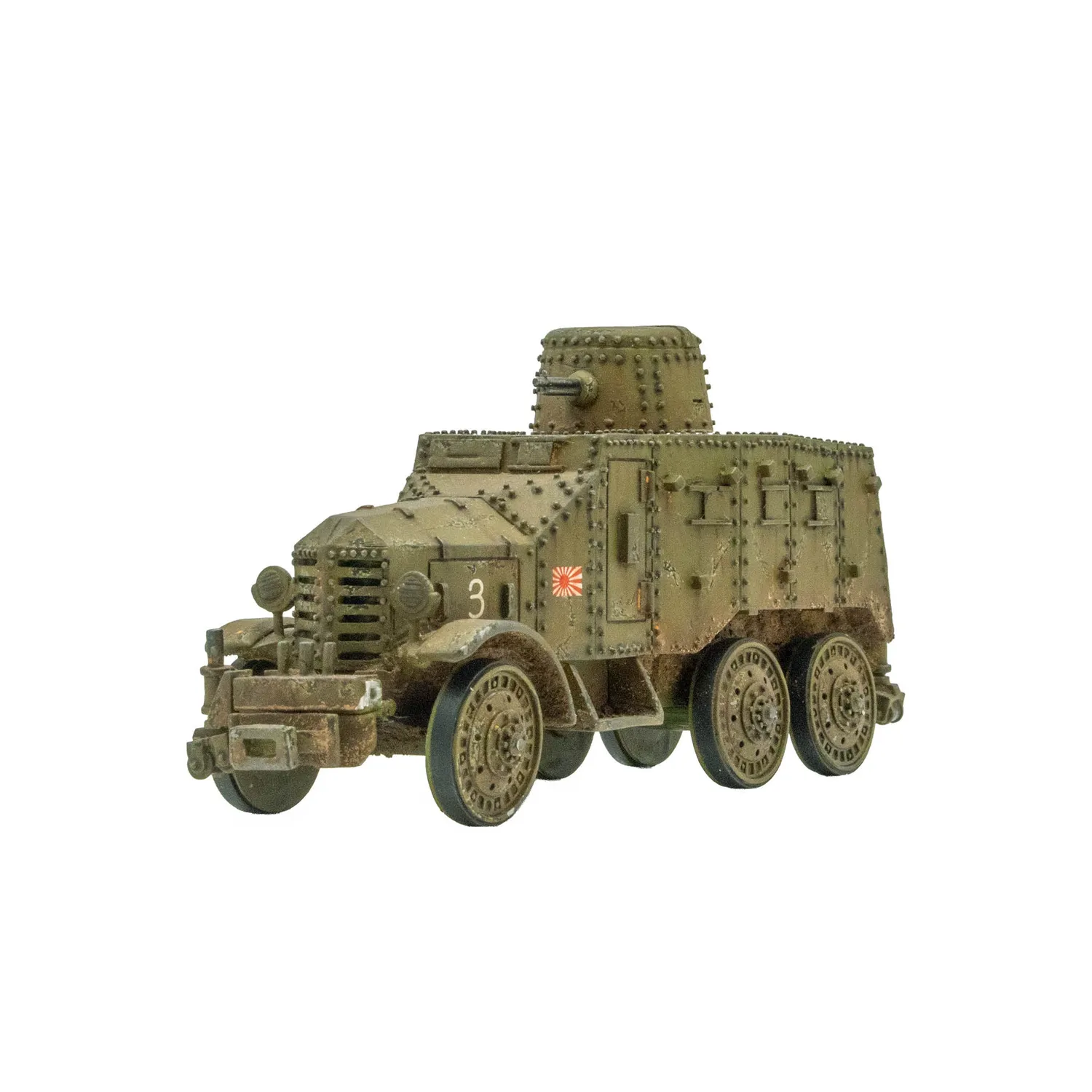 Bolt Action Type 91 So-Mo armoured car véhicule blindé résine métal