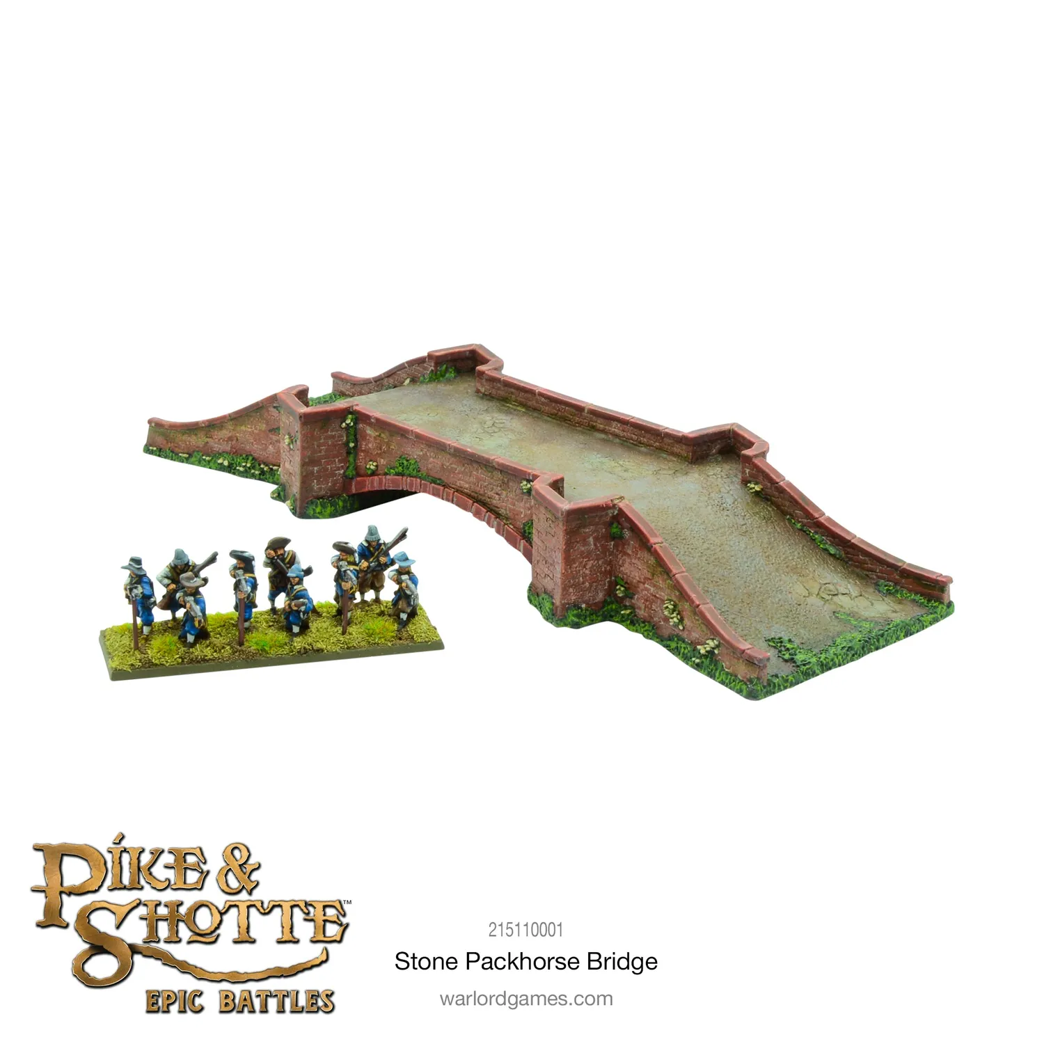 Bolt Action Pike & Shotte Epic Battles Stone Packhorse Bridge pont résine
