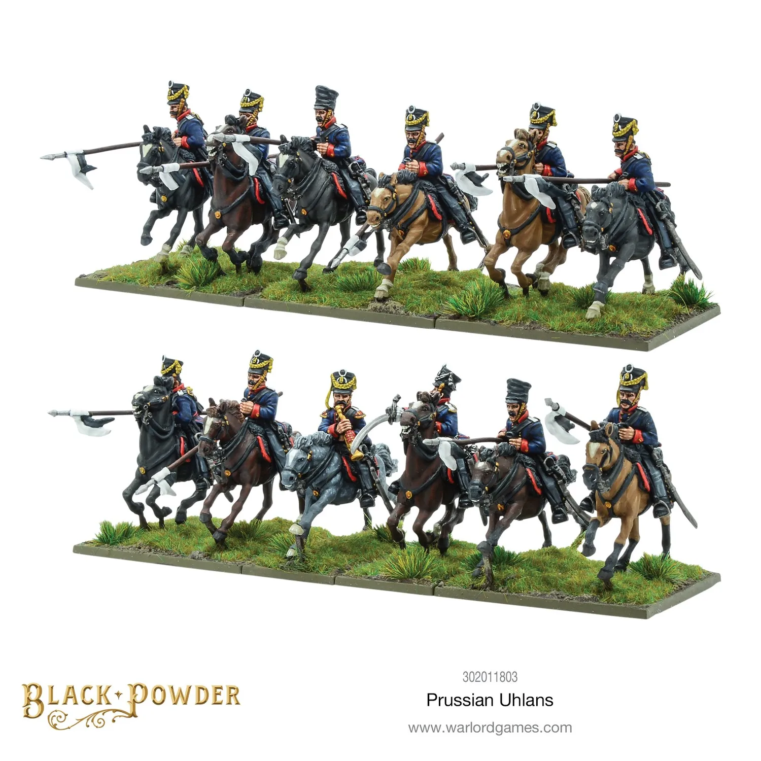 Bolt Action Black Powder Prussian Uhlans figurines résine x12