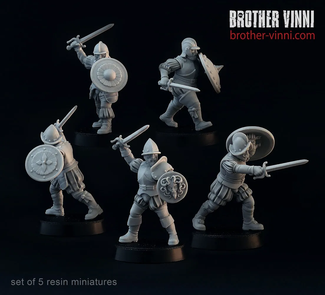 Brother Vinni Rodeleros figurines en résine 28mm x5 espagnols