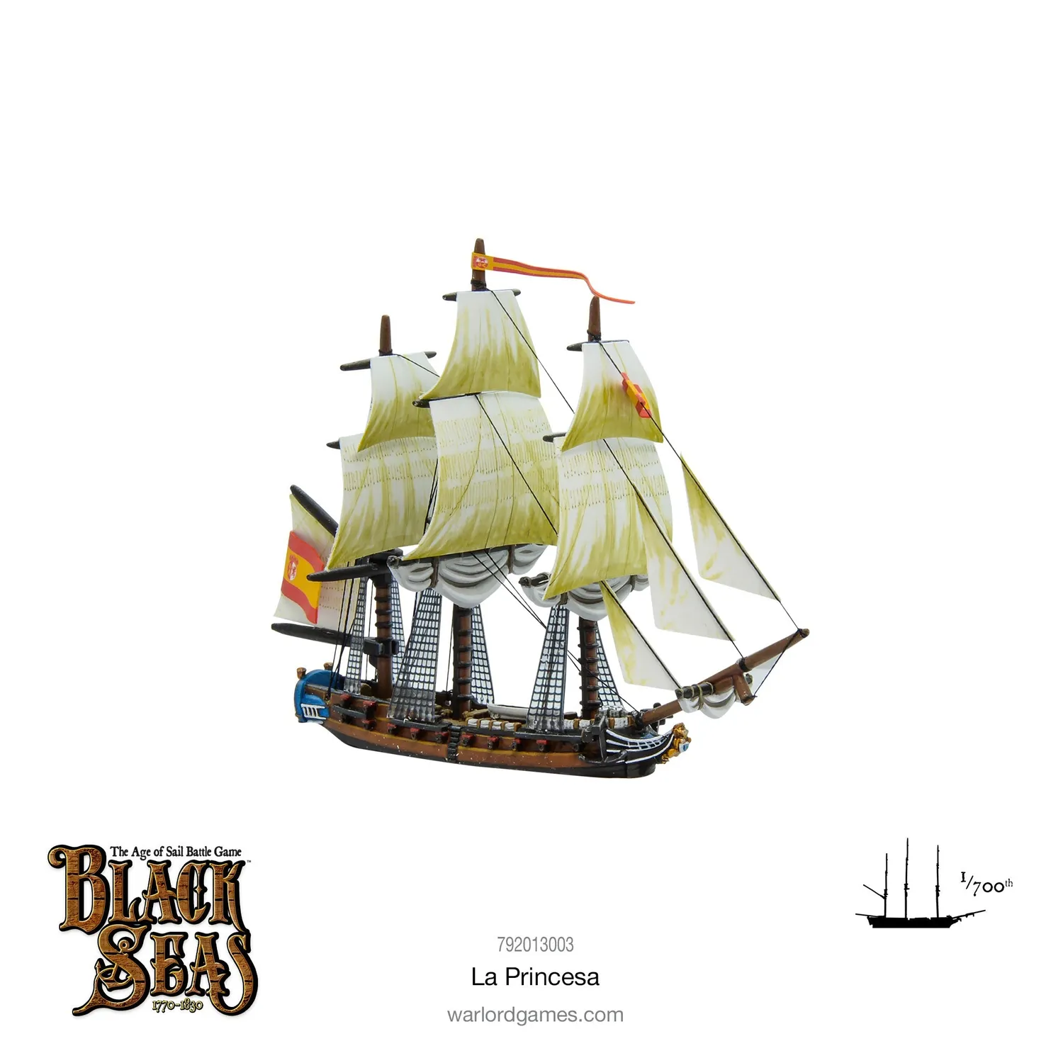 Warlord Black Seas La Princesa frégate navire espagnol 6e rang