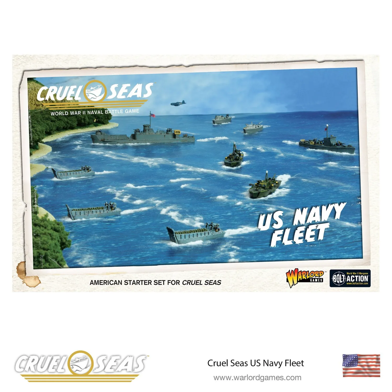 Bolt Action Cruel Seas US Navy Fleet coffret figurines 1/300