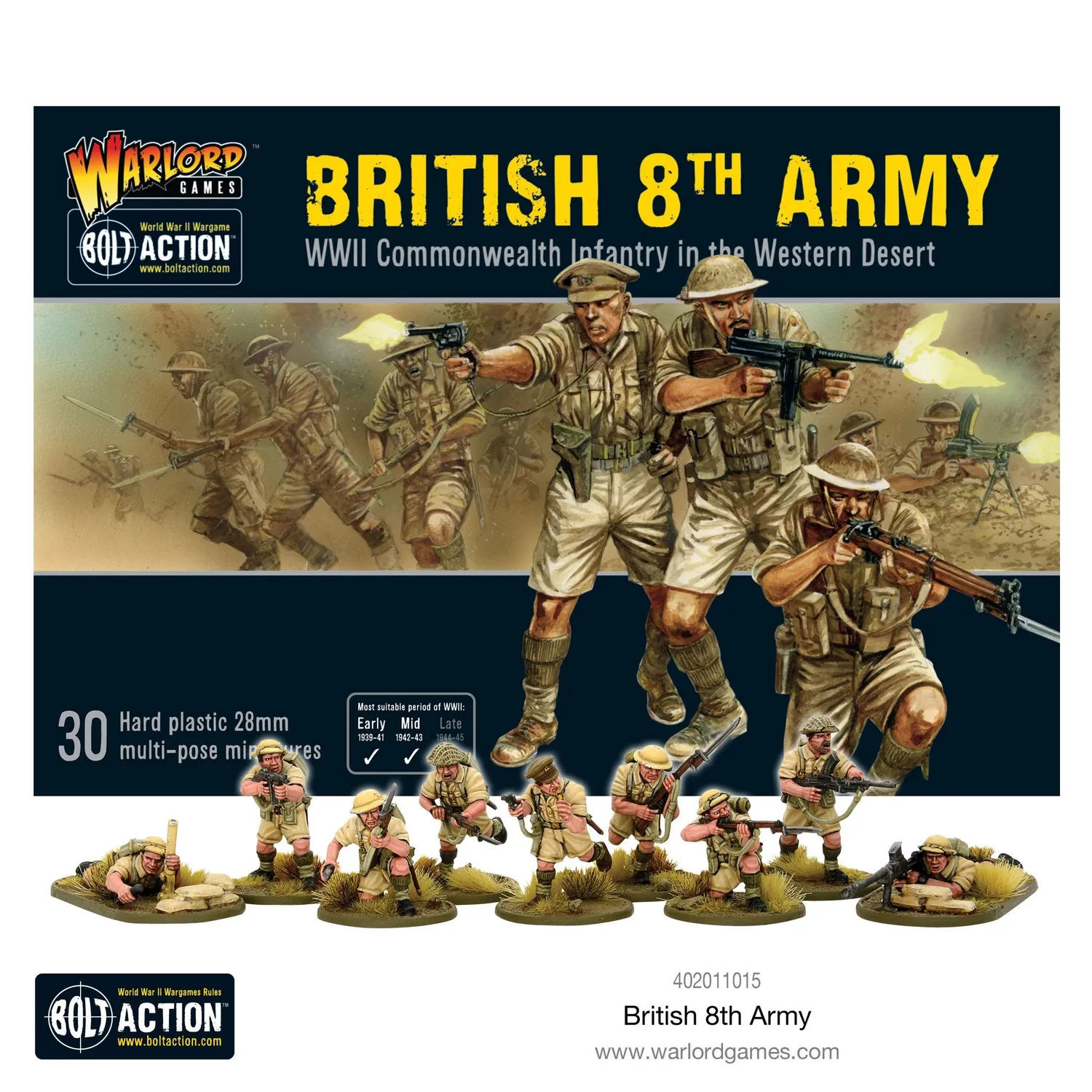 Bolt Action Gentleman's War coffret Desert Rats bundle