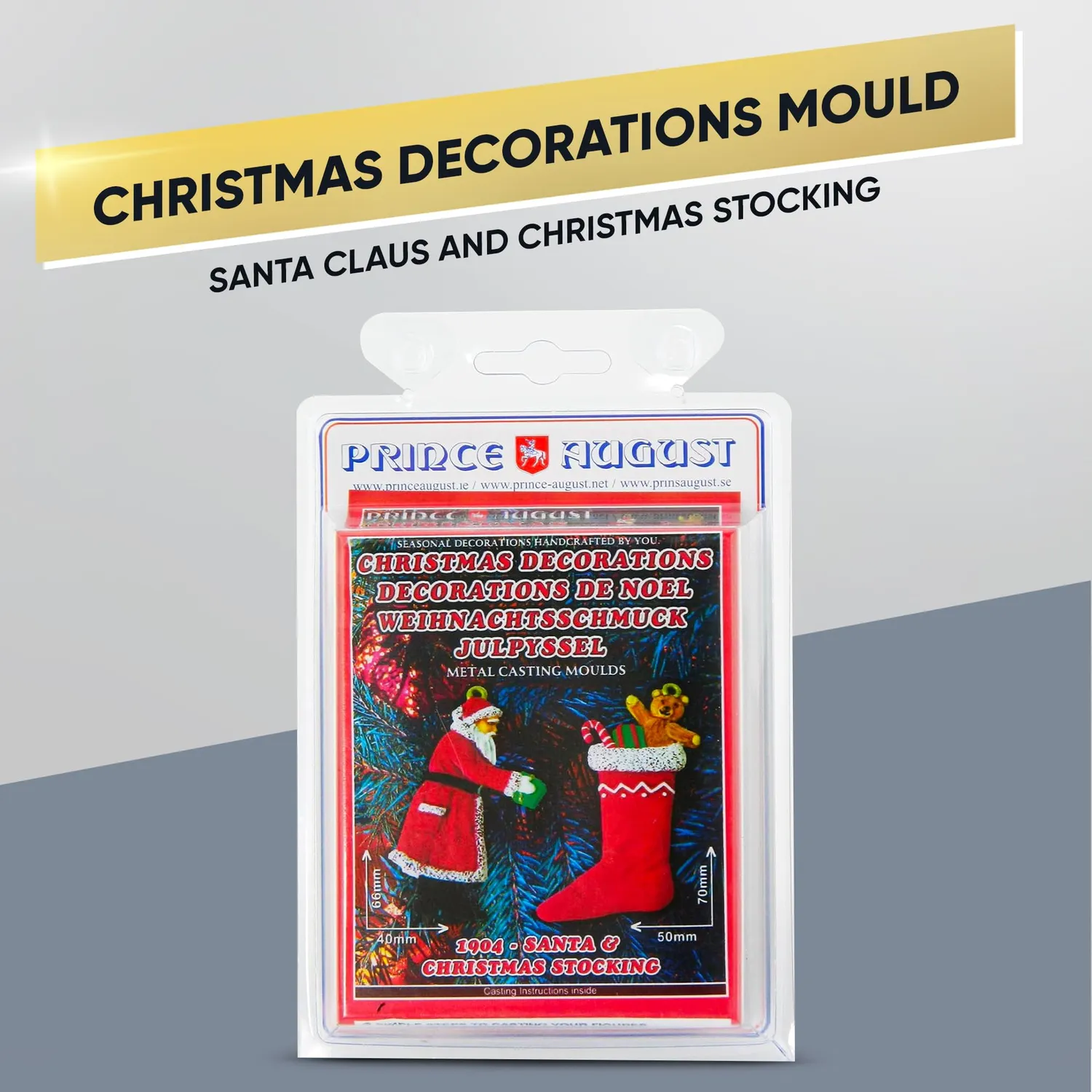 Prince August Noël Père Noël moule caoutchouc décorations