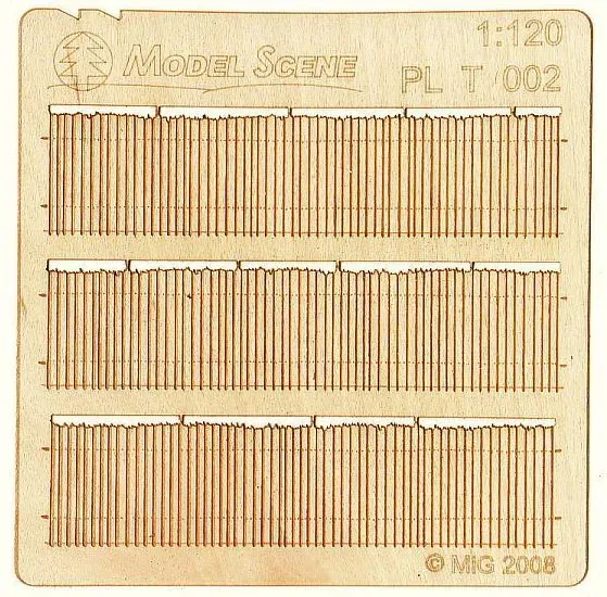 Albion Model Scene Rough cut cedar privacy fence I clôture 2 pièces