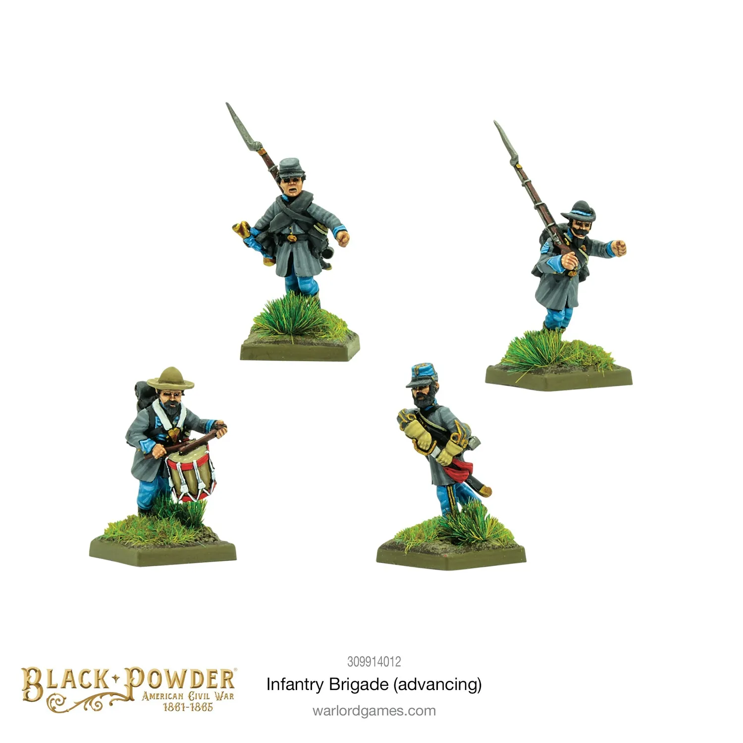 Bolt Action Black Powder Infantry Brigade Advancing lot 3 boîtes