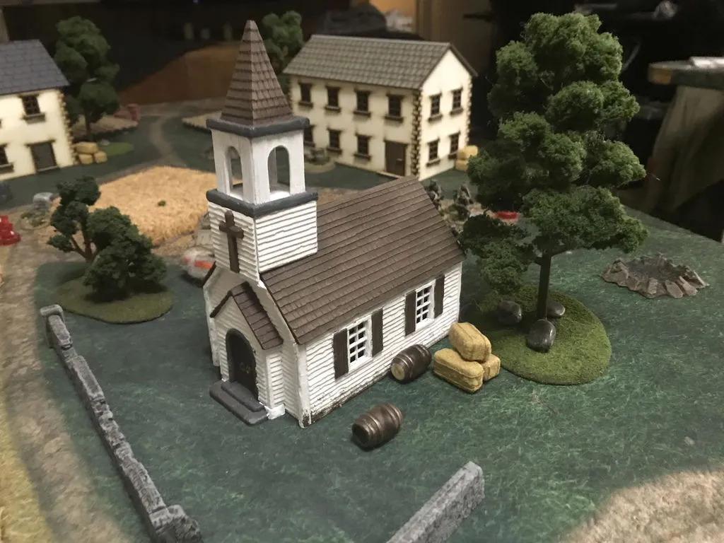 Bolt Action Weather Board American Church 1750 Modern Day église plastique