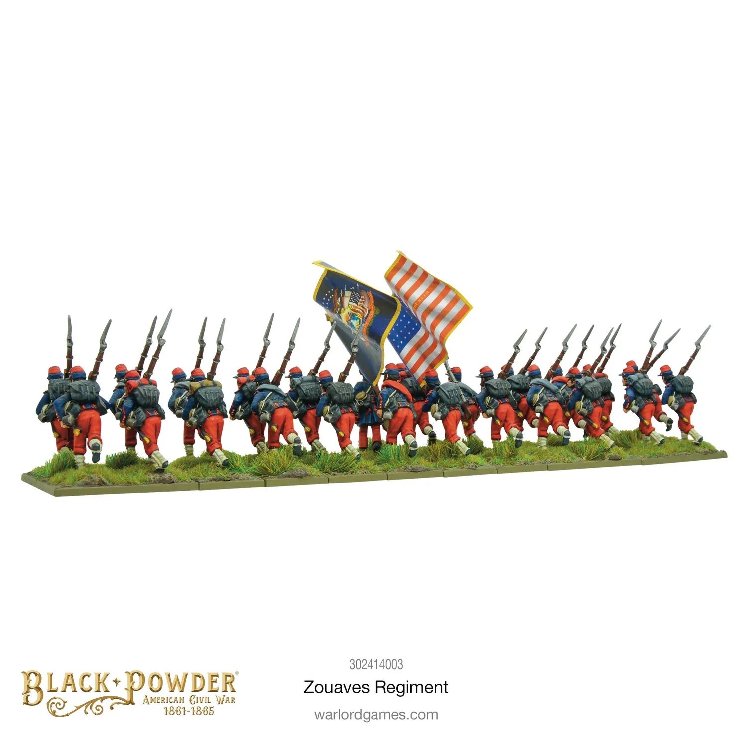 Warlord Black Powder Zouaves Regiment 24 figurines résine