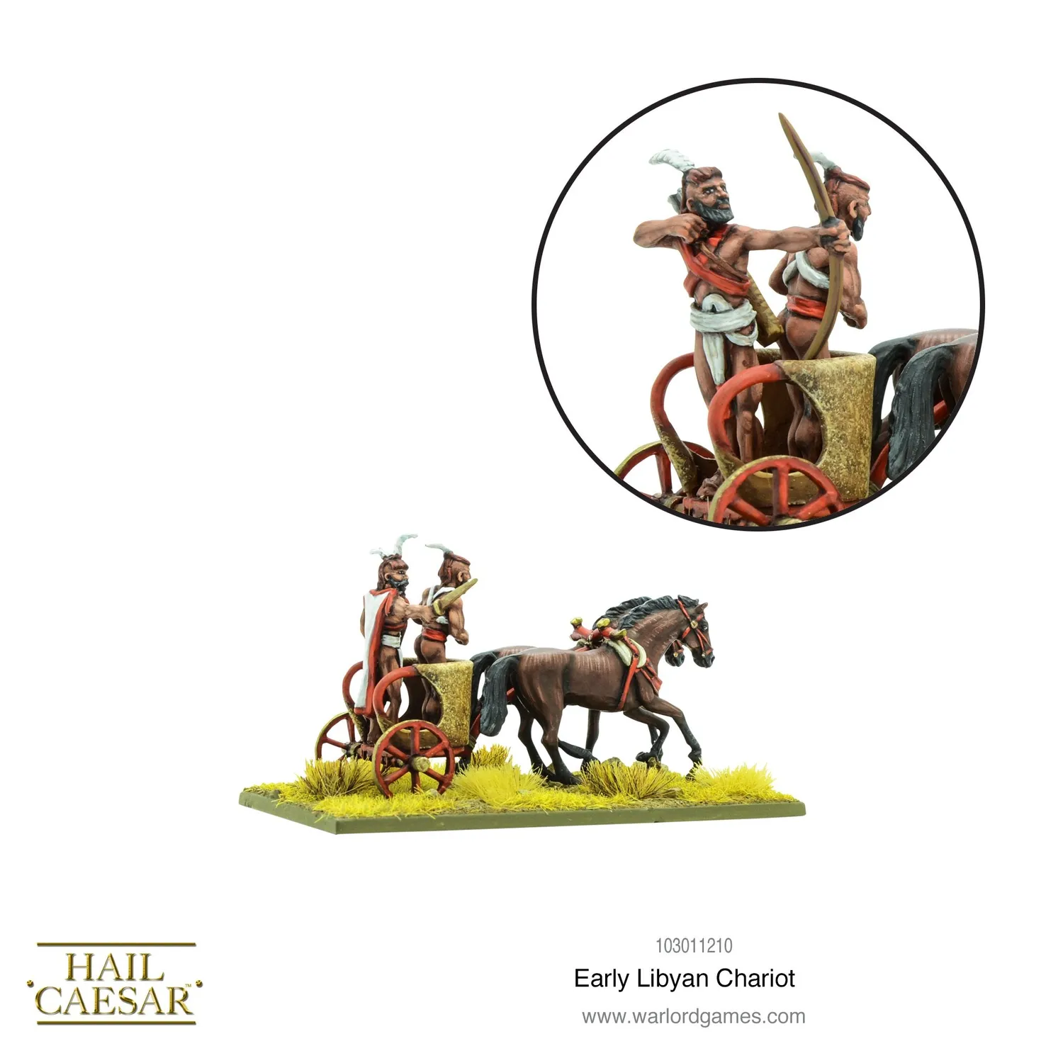 Bolt Action Hail Caesar Early Libyan chariot char antique métal