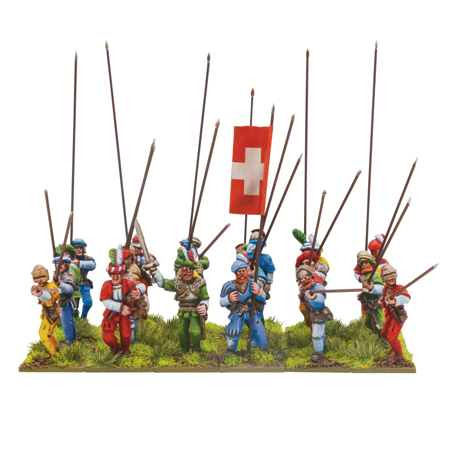 Bolt Action Pike & Shotte Italian Wars Swiss Pikemen Regiment figurines métal