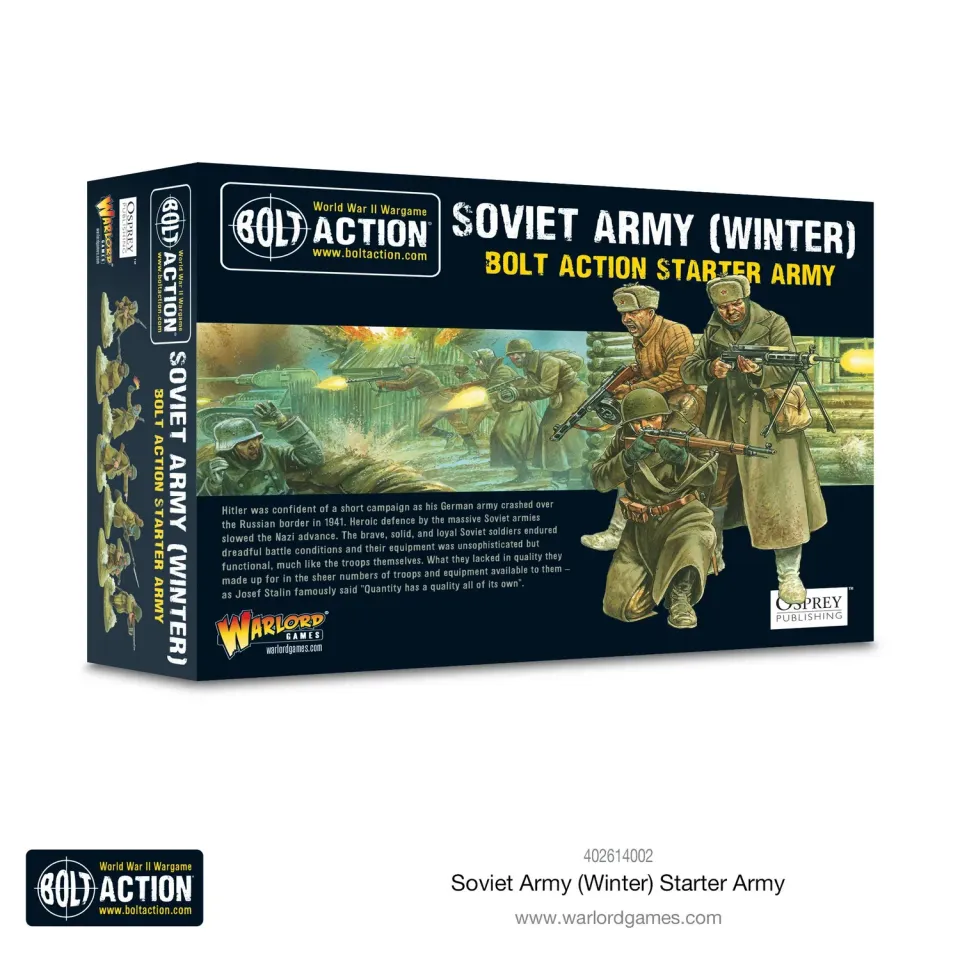 Bolt Action Soviet Army (Winter) starter army figurines hiver