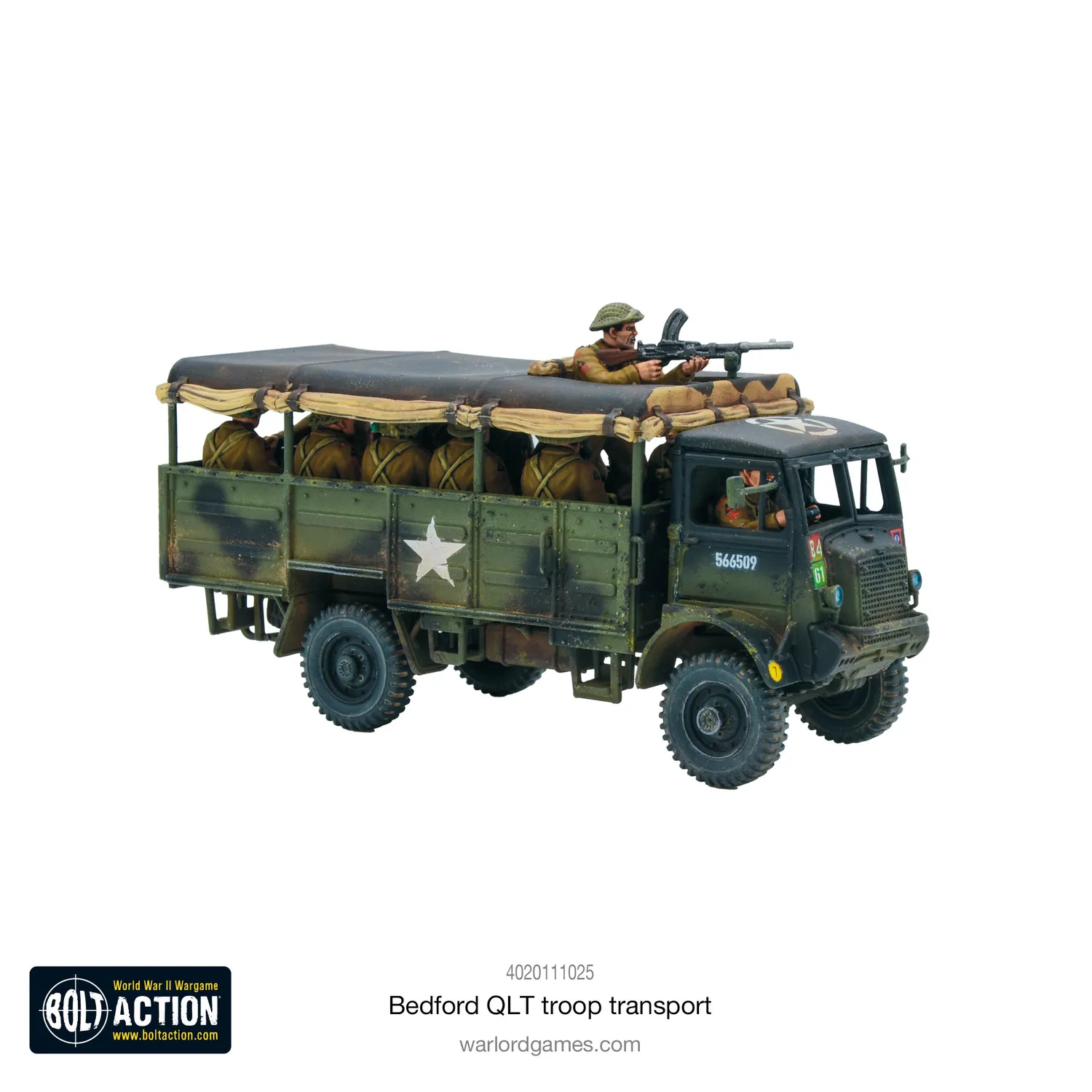 Bolt Action Bedford QLT camion de transport plastique