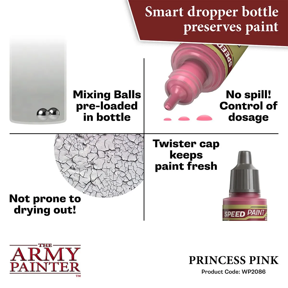 Army Painter Speedpaint Princess Pink peinture rose 18 ml
