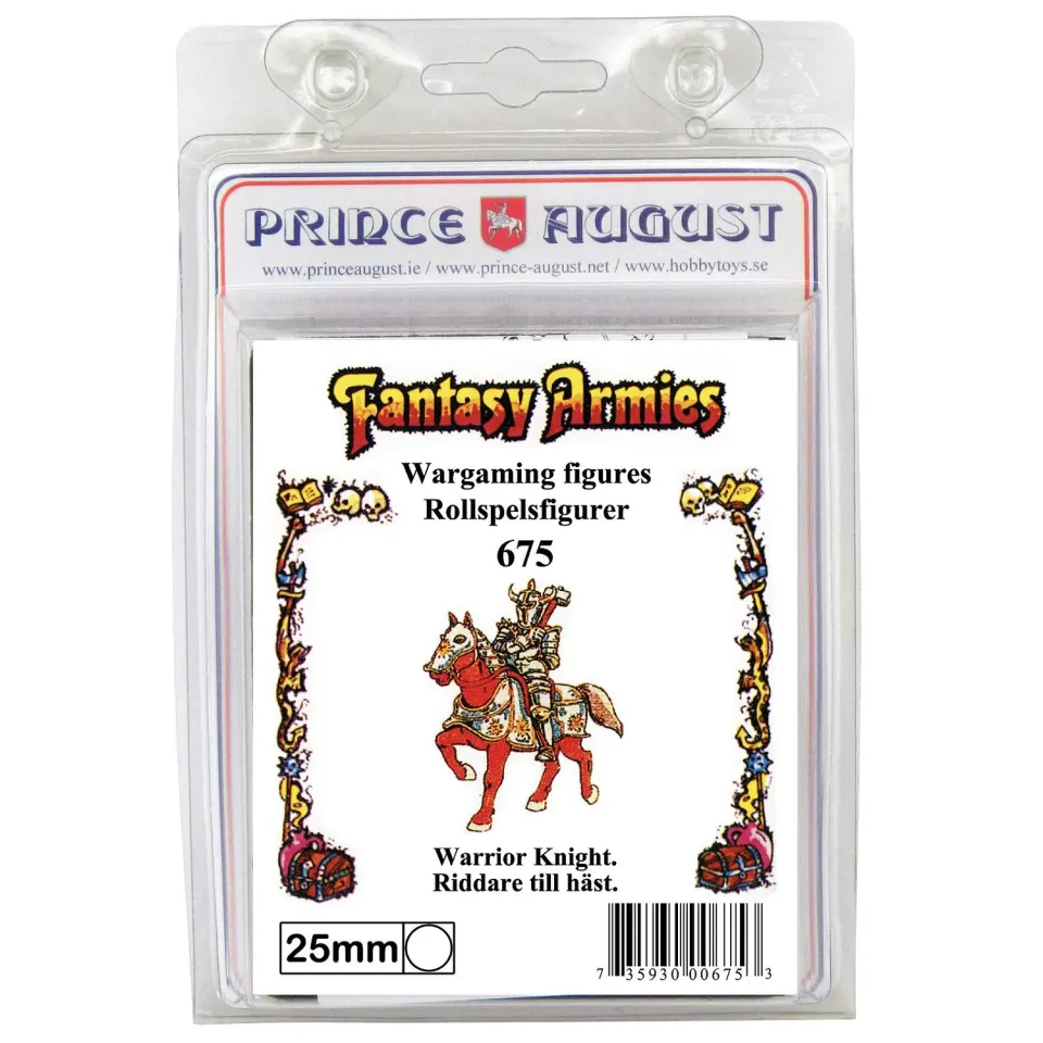 Prince August Fantasy Chevalier PA675 moule 25 mm cheval caoutchouc