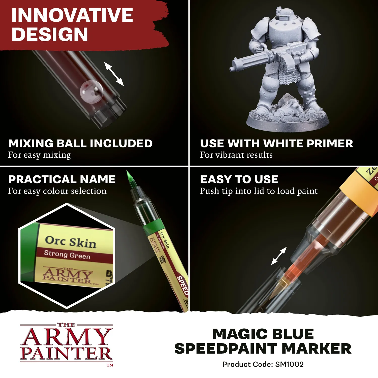 Army Painter Speedpaint Magic Blue feutre peinture
