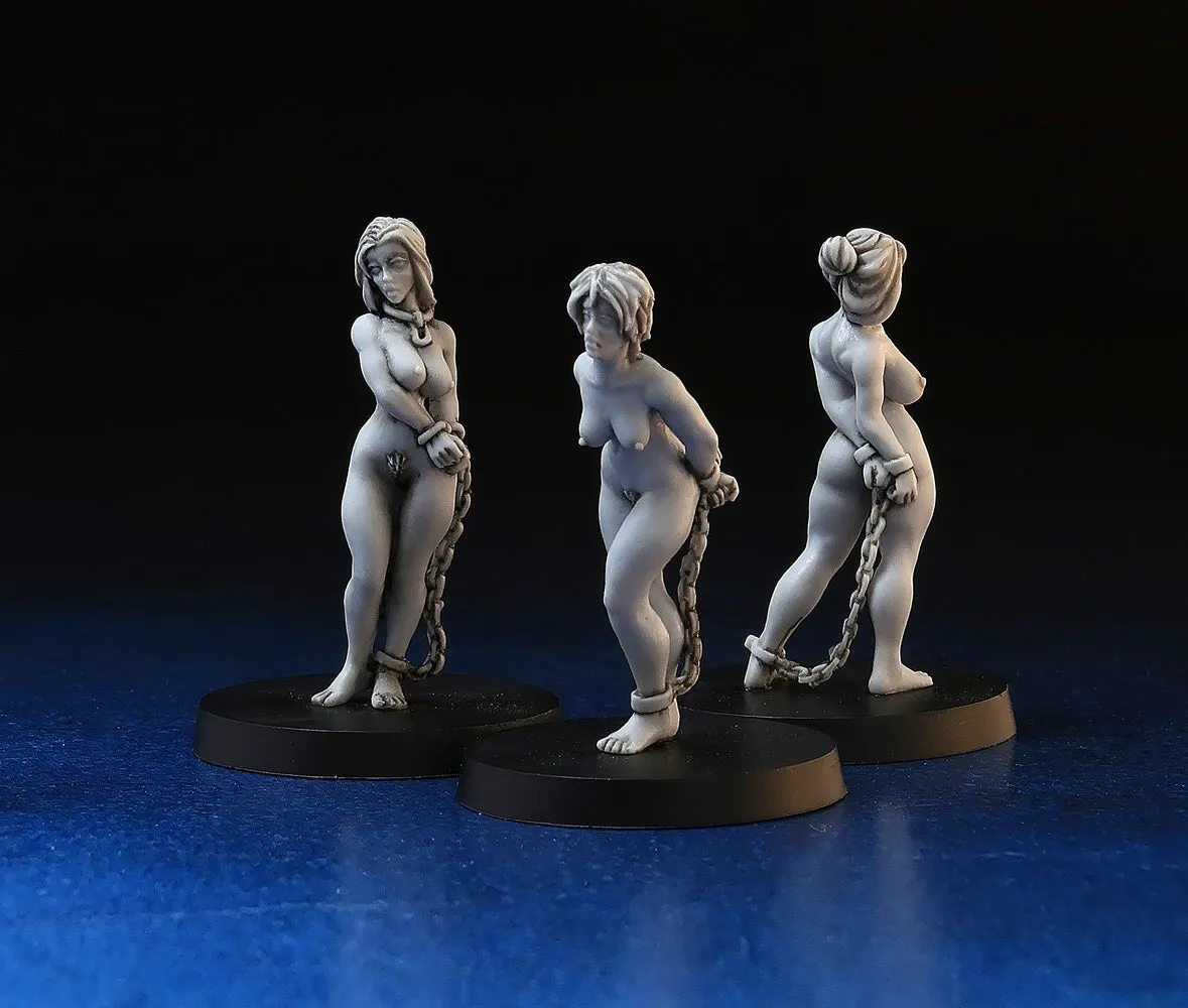 Brother Vinni esclaves enchaînées lot 3 figurines 28mm
