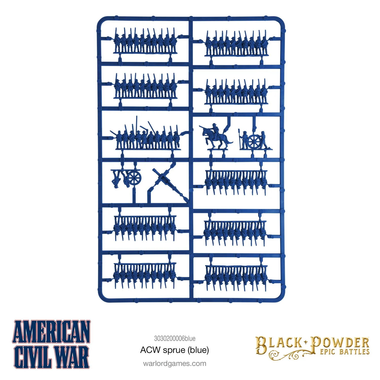 Bolt Action Epic Battles: ACW sprue blue grappe plastique 1 unité